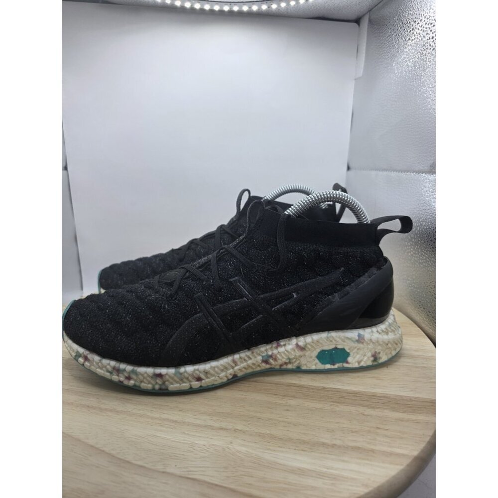 Asics HyperGel Kan Womens Size 9‎ M (B) Running Shoes Mid Black Knit Sneakers